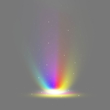 七彩虹色全息发光效果绚丽光线6361049免抠图片素材