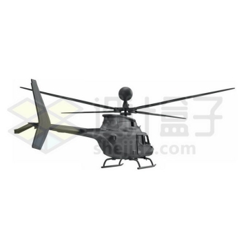 一架灰色直升机3D模型6188164免抠图片素材