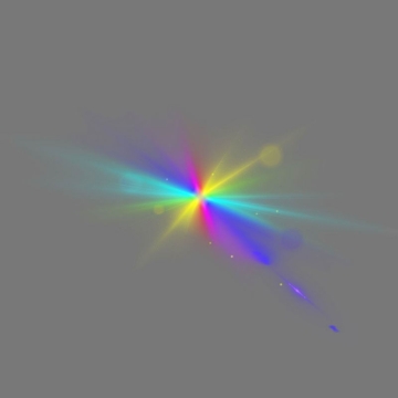 彩色光线绚丽发光光照效果5356453免抠图片素材