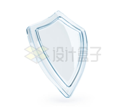 半透明的玻璃防护盾牌3D模型3502377PSD免抠图片素材