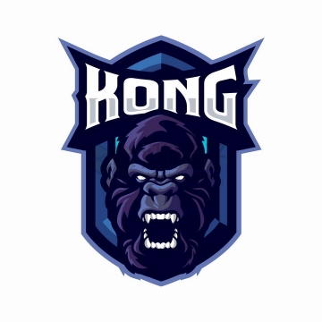 愤怒的大猩猩游戏公司logo设计png图片免抠矢量素材