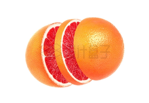 切成三块的红心橙子美味水果4136244PSD免抠图片素材
