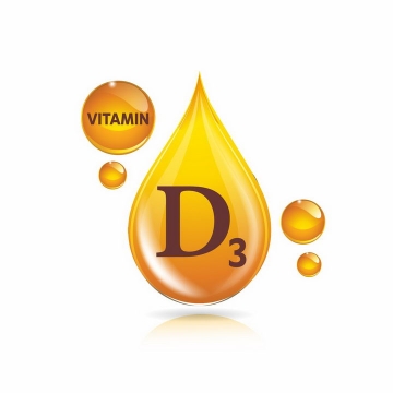 黄色油滴维生素D3营养元素维他命保健品png图片免抠EPS矢量素材