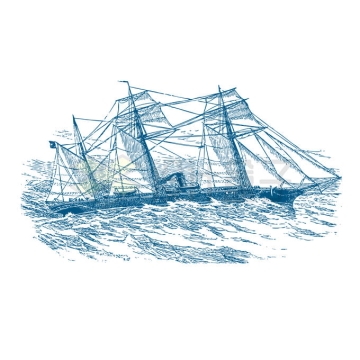 乘风破浪的风帆战舰插画2678697矢量图片免抠素材