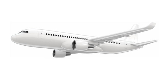 一架白色的大型客机飞机5901649矢量图片免抠素材免费下载