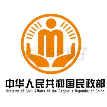 中国民政部徽章logo标志AI+PNG矢量图片免抠素材