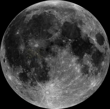 月球正面月海高清照片png图片素材