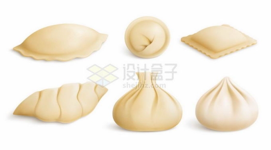 各种刚捏好的包子饺子美味美食4658559矢量图片免抠素材免费下载