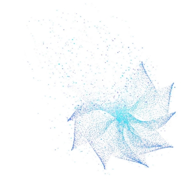 蓝色螺旋光点发光效果抽象图案6894658免抠图片素材