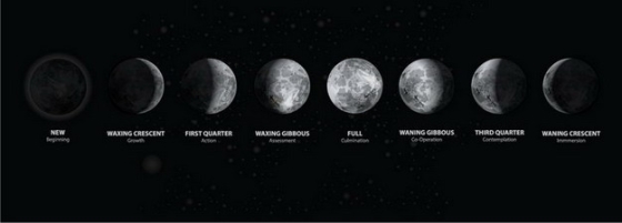超逼真的月球月相变化951245png矢量图片素材