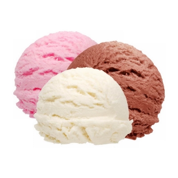 粉色白色巧克力色的冰激凌球冰淇淋冷饮7246262图片免抠素材