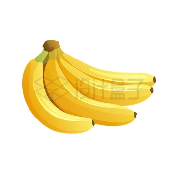 一把香蕉热带水果9156229矢量图片免抠素材