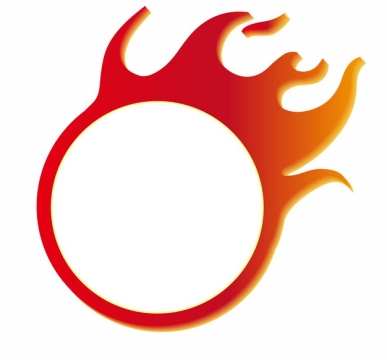 红色火焰电商淘宝天猫圆环装饰629082图片免抠素材