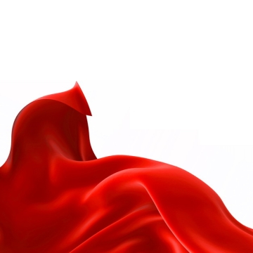 飘扬的红色绸缎面丝绸红旗装饰874523png图片素材