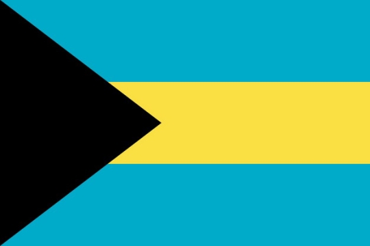 标准版巴哈马国旗图片素材