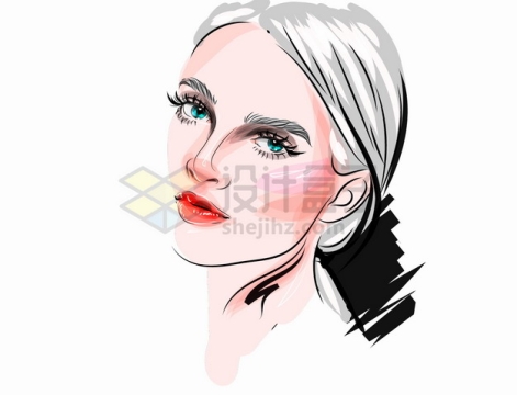  Fashionable and charming beauty makeup color illustration png picture material