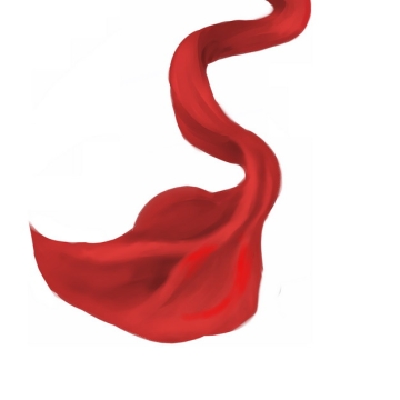 飘舞的红色绸缎丝绸飘带装饰1743547png图片素材