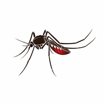 吸饱血的蚊子图案5755757矢量图片免抠素材