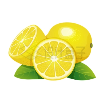 切开的黄柠檬美味水果2866819矢量图片免抠素材