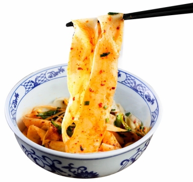 筷子叉起来的面皮凉粉美味小吃200173png图片素材