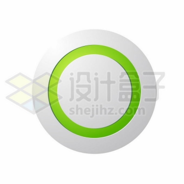  Light imitation style green ring 3D button 8478829 vector picture cut free material