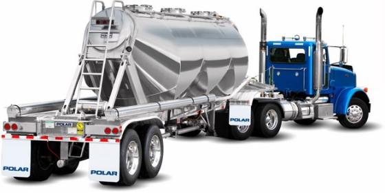 蓝色槽罐车油罐车危险品运输卡车特种运输车142725png图片素材