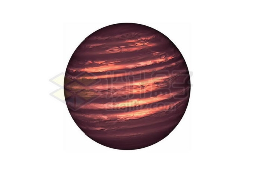 一颗暗红色的褐矮星png免抠高清图片素材
