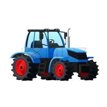 一辆蓝色的农用拖拉机2771201矢量图片免抠素材