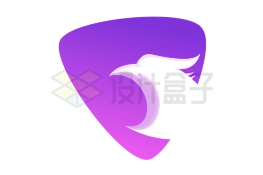三角形老鹰鸟头logo设计方案6615876矢量图片免抠素材