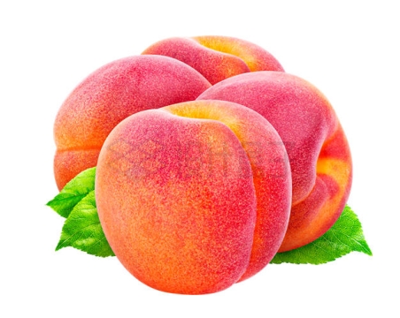 3颗鲜红的桃子水蜜桃美味水果2286122PSD免抠图片素材