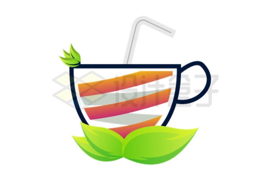 抽象水果果汁饮料logo设计方案6323159矢量图片免抠素材