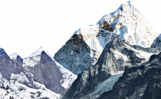 远处高耸的珠穆朗玛峰大雪山1790422png免抠图片素材