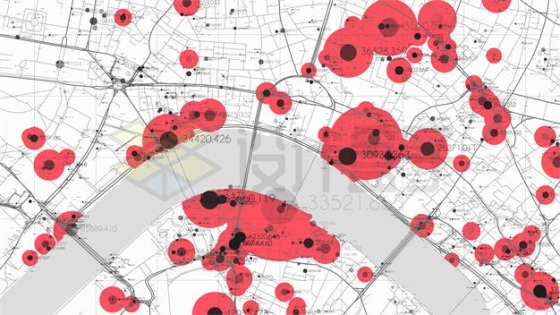 疫情封控区域的城市地图2525434矢量图片免抠素材