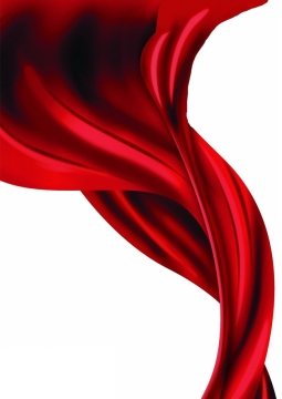 飘扬的大红色绸缎面丝绸红旗装饰734287png图片素材