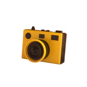 C4D风格黄色3D立体数码单反相机573670png图片素材