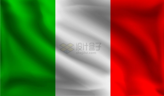 飘扬的意大利国旗png图片素材