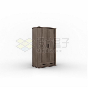 一款木制衣柜卧室收纳家具3D模型1578750PSD免抠图片素材