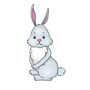 可爱的卡通小兔子953245png免抠图片素材