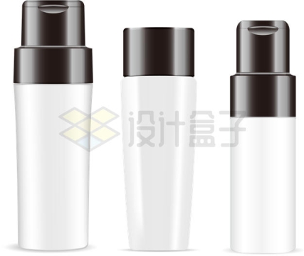  Three kinds of blank cosmetic bottles 4900492 vector picture free material