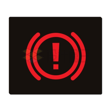 制动系统警告灯汽车仪表盘指示灯故障灯图解9625268矢量图片免抠素材