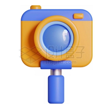 卡通运动相机小型数码摄像机3D模型7892507PSD免抠图片素材
