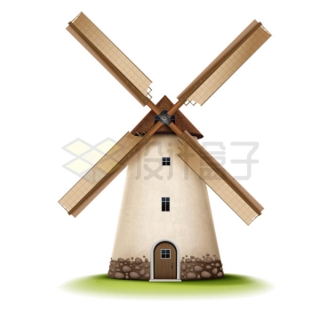 荷兰大风车复古建筑物8582558矢量图片免抠素材