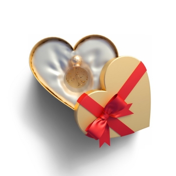  High grade perfume 741803png in a beautifully packed gold heart shaped gift box