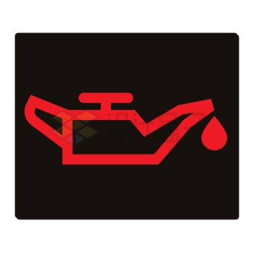 机油压力警告灯汽车仪表盘指示灯故障灯图解8258480矢量图片免抠素材