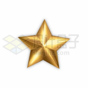 金黄色的五角星9271996矢量图片免抠素材