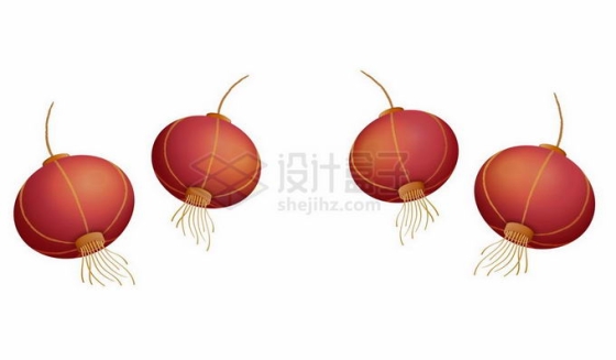 中国风红色灯笼新年春节装饰6267231矢量图片免抠素材