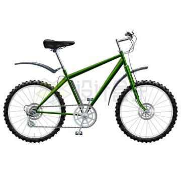 一辆绿色的越野自行车1989286矢量图片免抠素材
