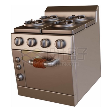 不锈钢金属煤气灶集成灶厨房用品3D模型4332104PSD免抠图片素材