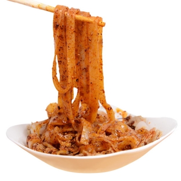 筷子叉起的凉粉小吃美食342424png图片素材