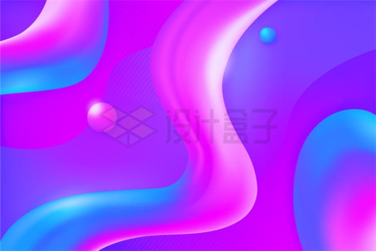 抽象曲线小球组成的紫色背景图4449974矢量图片免抠素材